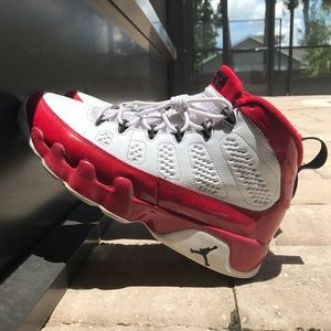Jordan 9 White Gym Red